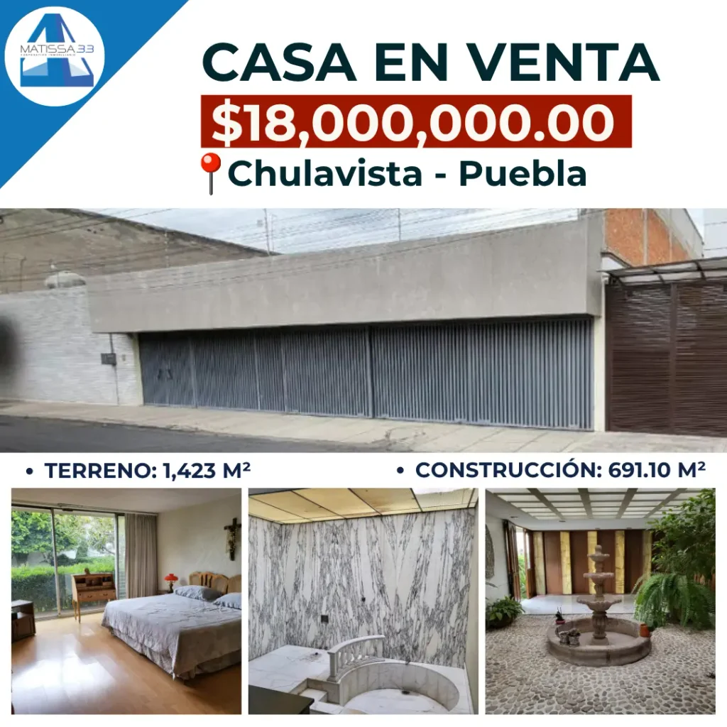 Casa en Venta Chulavista Puebla