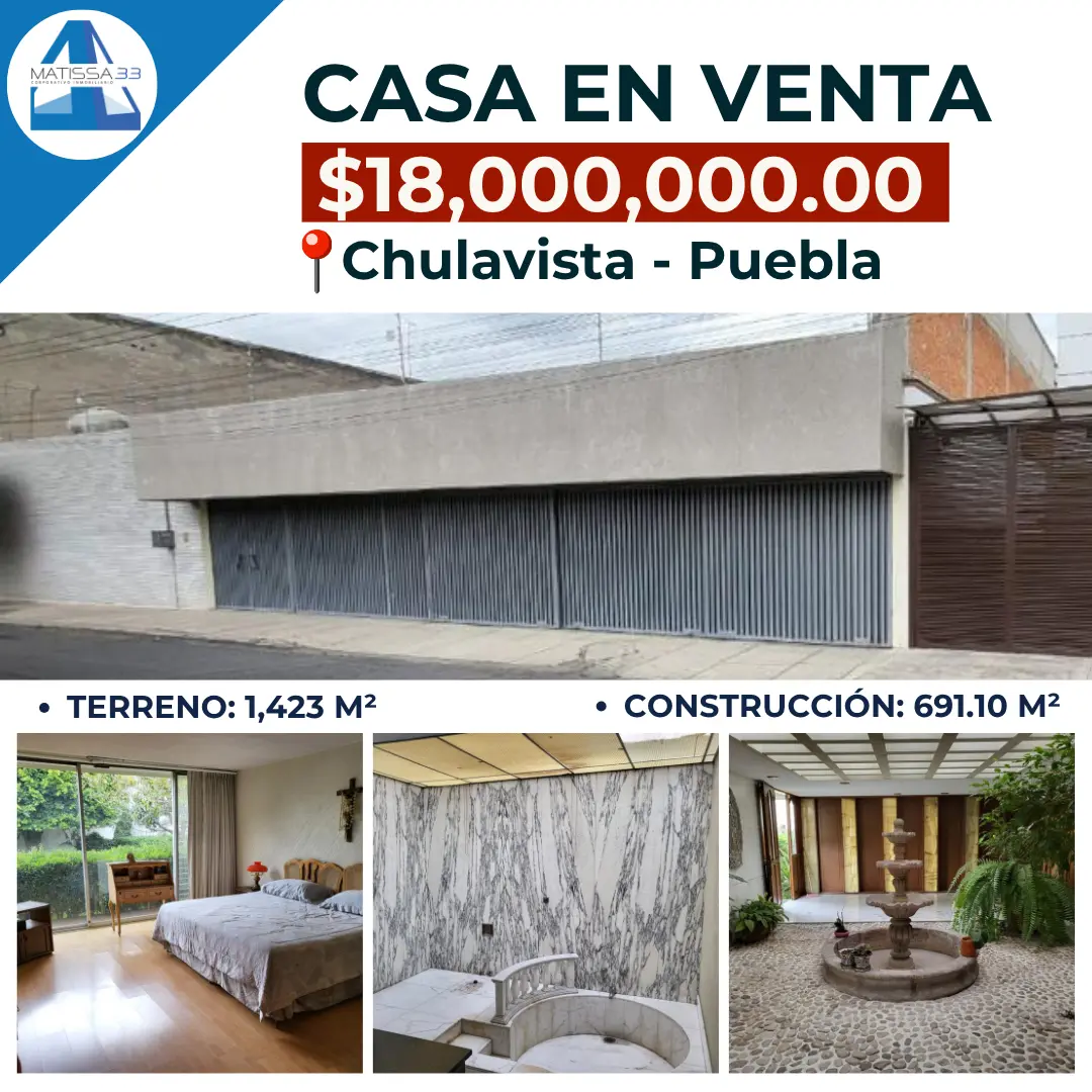 Casa en Venta Chulavista Puebla