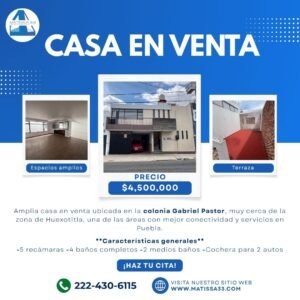 Casa en venta en gabriel pastor