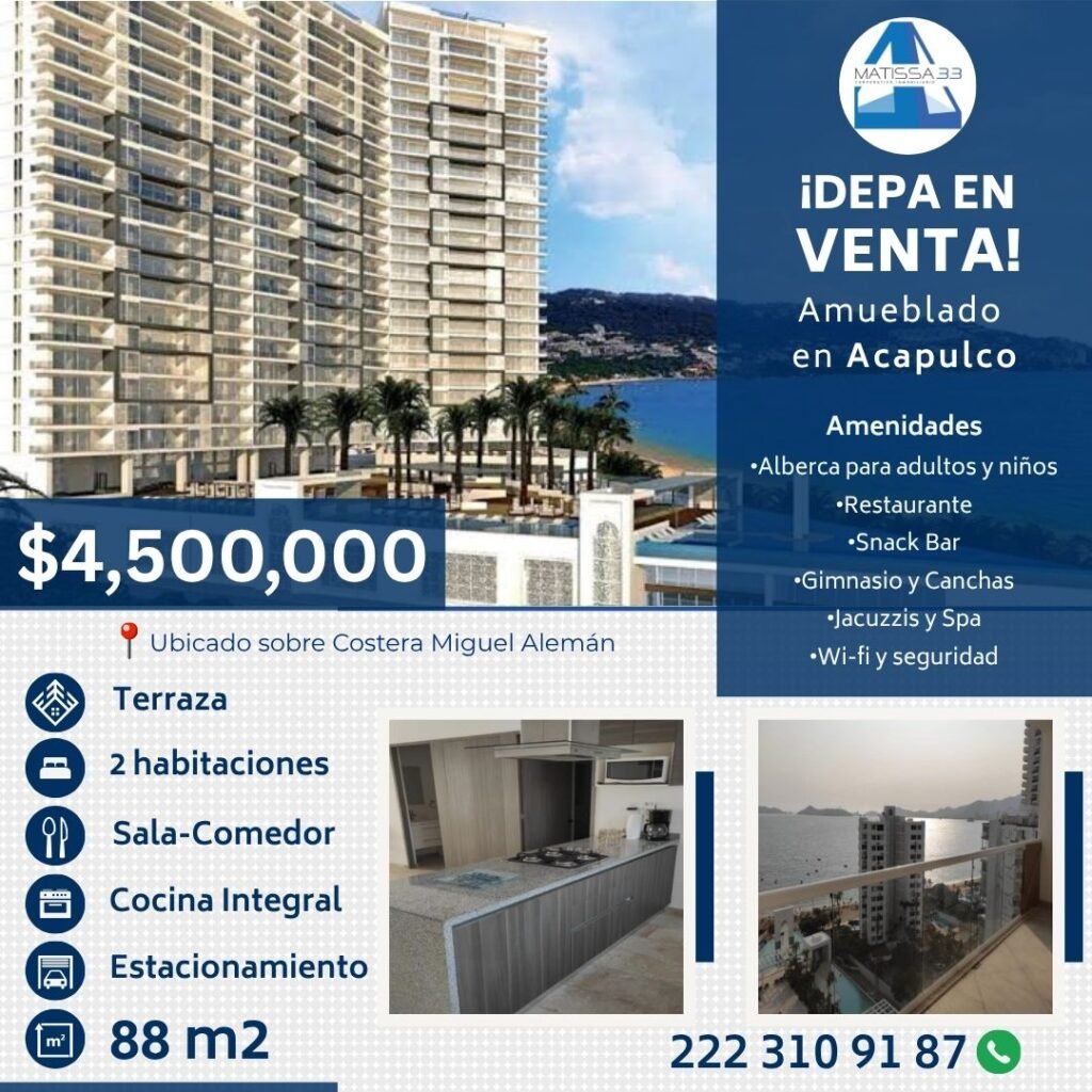 Departamento en venta en acapulco 01