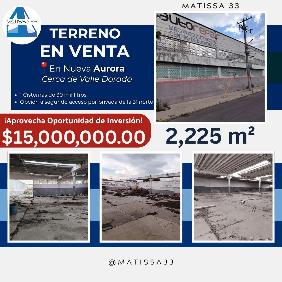 Terreno en Venta en Nueva Aurora - Puebla, Puebla