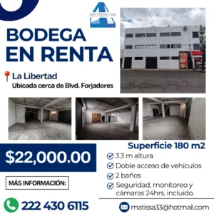 Bodega en Renta en La Libertad - Puebla